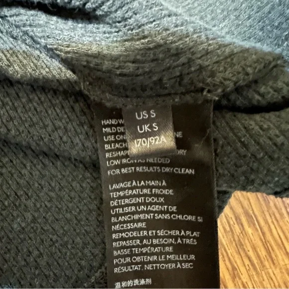 Free People Black Long Sleeve Switch it up Thermal Top Colorful Stripe Small - Picture 9 of 13